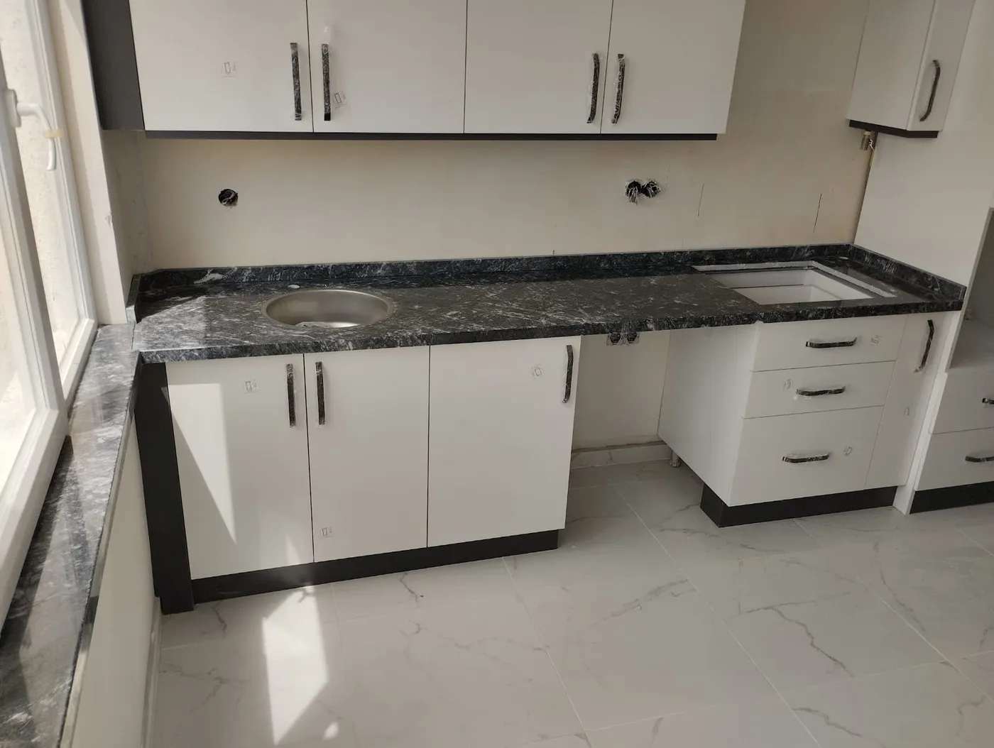 Kuvars (quartz) tezgah uygulaması — Emek Granit Mermer Antalya