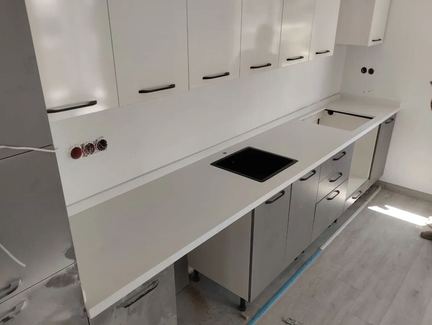 Kuvars (quartz) tezgah uygulaması — Emek Granit Mermer Antalya